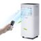 Costway - 6000 BTU Portable Air Conditioner Cools up to 350 sq.ft 3-in-1 Air Cooler w/Dehumidifier & Fan Mode - White-Front_Standard