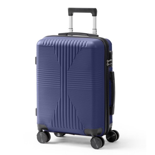 Winado - 20" Hardshell Carry On Luggage with Spinner Wheels Lightweight PP Hardside Small Suitcase with Built-in Lock - Navy Blue-Front_Standard 