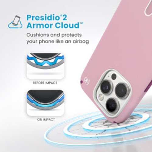 Speck Presidio2 Pro ClickLock Case with MagSafe for Apple iPhone 16 Pro - Wednesday Pink SHOP ONLINE