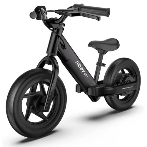HiBoy - BK1 Electric Balance Bike w/ 6.8 mi Max Operating Range & 9 mph Max Speed - 36*20.9*24.6 - Black