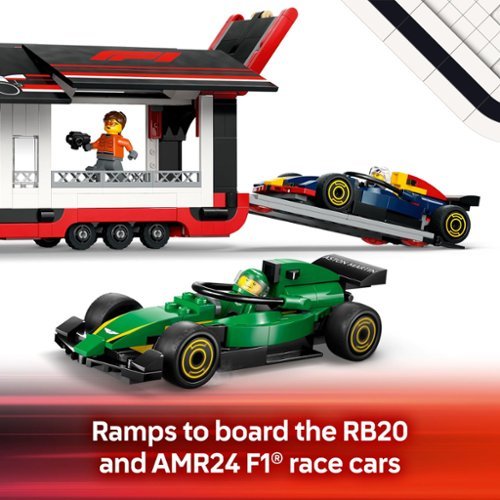 LEGO City F1 Truck with RB20 & AMR24 F1 Car Toys 60445 WORLDWIDE DELIVERY