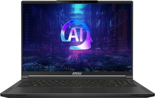 MSI - Stealth 16 AI- Copilot+ PC- 16" 240Hz QHD Ultra Thin Gaming Laptop- AMD Ryzen AI 9-365 with 32GB Memory-RTX 4070-1TB SSD - Core Black