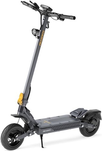 Ausom - Gosoul 2 Foldable Electric Scooter w/ 44 mi Max Operating Range & 20 mph Max Speed, 1100W Motors, 287 lbs Max Load - Dark Gray-Front_Standard 