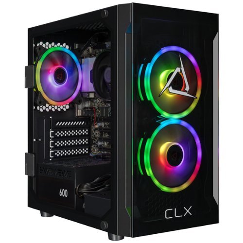 CLX - Set Gaming Desktop - AMD Ryzen 5 5600GT - 16GB DDR4 3600 Memory - Radeon Vega 7 (CPU Integrated) - 1TB NVMe M.2 SSD - Black-Front_Standard 