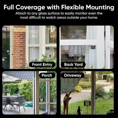 Wyze Window Cam Indoor Plug-in 1080p HD Security Camera with Anti-Glare Design & Upgraded Color Night Vision - White BUY IN MIDDLE EAST
