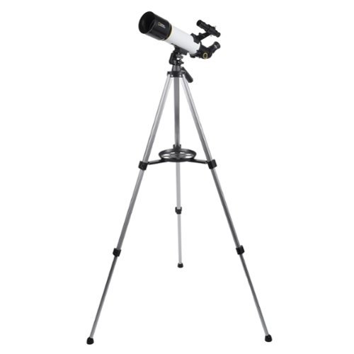 National Geographic - SKY VIEW 70 70mm Refractor Telescope with Panhandle Mount - White