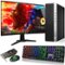 HP - Refurbished Excellent - ProDesk 600 G5 Gaming Desktop PC | Intel i5-9th 3.0GHz | 16GB RAM | 256GB SSD | 24" LED | NVIDIA GT 1030 | Wi-Fi | Win11 - Black-Front_Standard