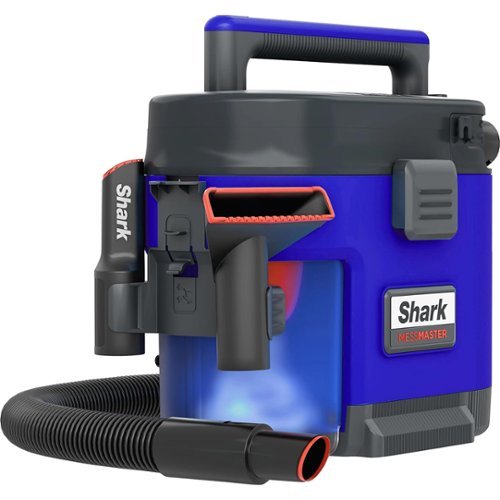 Shark - Refurbished Excellent - MessMaster 1 Gallon Portable Wet/Dry Vacuum VS101QBI - Blue Iris-Front_Standard 