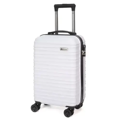 Front. DORLUKFU - Carry on luggage 20 In suitcase with Spinner Wheels ABS & PC Hardside Luggage（Off white） - 20in Off white.