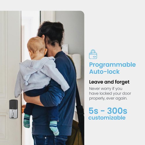 Lockly Model 6S Latch Lever Smart Lock with Touchscreen/Key Access/Auto Lock/ App Control - Satin Nickel HOW TO BUY