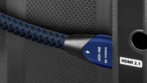 AudioQuest Vodka 48 2.5'   4K-8K-10K 48Gbps   HDMI Cable - Blue on Black SHOP ONLINE