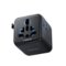 Momax - Mini Universal Travel Adapter Worldwide 2 AC All in One Travel Plug Adapter UK AUS JP, US to Europe(No USB Port) - Black-Front_Standard