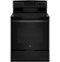 GE - 5.3 Cu. Ft. Freestanding Electric Convection Range with Self-Cleaning and No-Preheat Air Fry - Black-Front_Standard