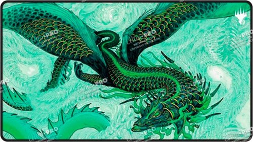 Ultra PRO - Tarkir Dragonstorm Teval, Arbiter of Virtue Black Stitched Playmat for Magic: The Gathering