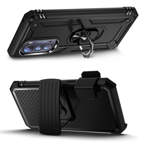 SaharaCase Kickstand Case for Motorola Edge (2022) - Black GLOBAL SHIPPING