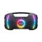 QFX - BT-ZX35 Portable Rechargeable Bluetooth Speaker with LED Multi-Color Party Lights - Black-Front_Standard