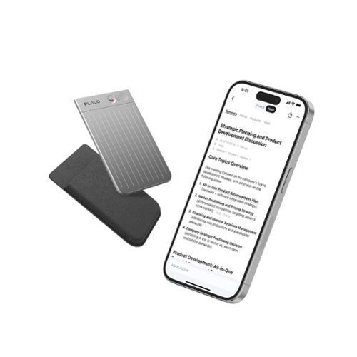 PLAUD Note Smart AI Voice/Audio Recorder - Silver GLOBAL SHIPPING