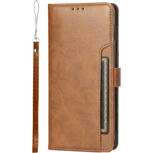 SaharaCase - Folio Wallet Case for Samsung Galaxy S22 - Brown-Left_Standard 