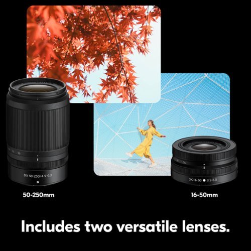 Nikon Z 30 4K Mirrorless Camera 2-Lens Kit with NIKKOR Z DX 16-50mm f/3.5-6.3 VR and NIKKOR Z DX 50-250mm f/4.5-6.3 VR Lenses - Black SHOP ONLINE