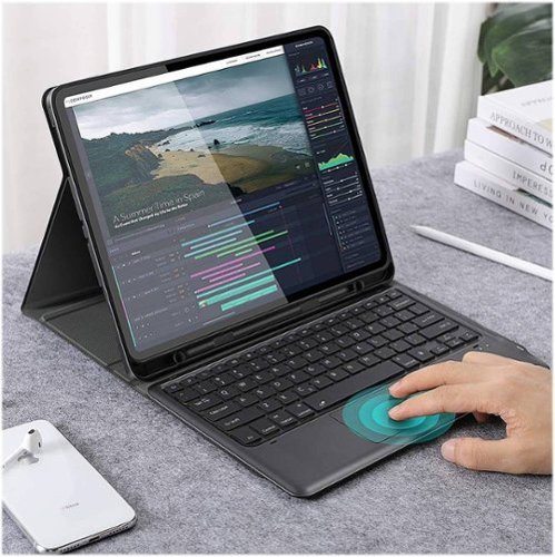 SaharaCase Keyboard Folio Case for Apple iPad Pro 12.9 (4th, 5th, and 6th Gen 2020-2022) - Black BUY IN MIDDLE EAST