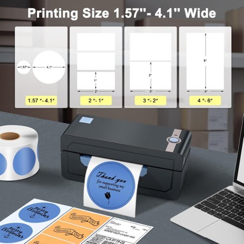 JADENS 268BT High Speed Thermal Label Printer – Bluetooth & USB