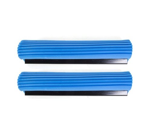 Kitchen + Home - PVA Sponge Roller Mop Refills - Set of 2 - Blue-Front_Standard 