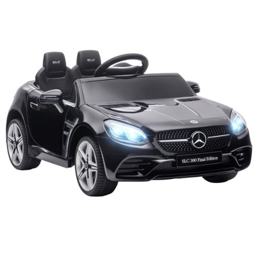 Aosom - Mercedes SLC 300 Licensed Kids Electric Car with Remote, 12V Battery Ride on Car with Music, Lights, Suspension for 3-6-Front_Standard 