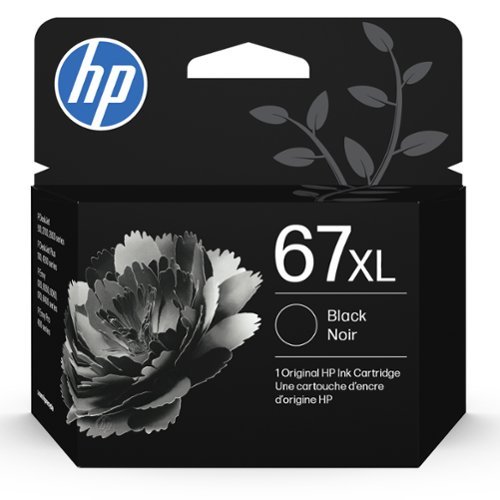 HP - 67XL High-Yield Ink Cartridge - Black-Front_Standard 