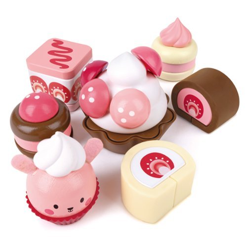 Hape - Hape: Strawberry Dessert Set - Pink Cute Food Toy, Ages 2+
