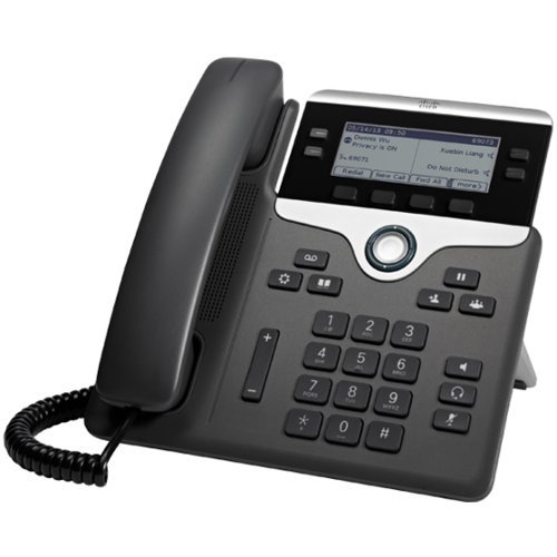Cisco Consumer Products - Cisco 7841 IP Phone - Corded - Corded - Wall Mountable - 4 x Total Line - VoIP - 3.5" - Unified Communications Manager - Unknown-Front_Standard 