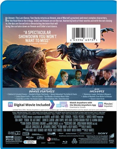Venom: The Last Dance BLU RAY [Standard] - Best Buy
