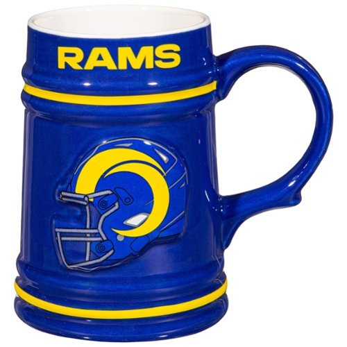 Evergreen Enterprises - Los Angeles Rams 24oz. Ceramic Stein Cup with Gift Box - Multicolor-Front_Standard 