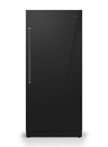 36" W.Door Panel for Viking Veil FDFZIC7360R & FDREIC7360R Right Hinge Ref./Frz. Models - Black Glass