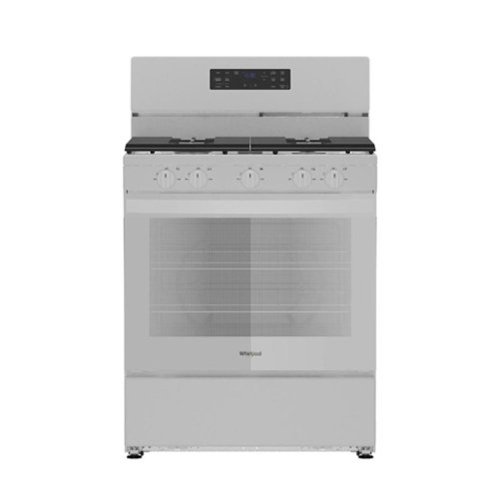Whirlpool - 30-inch Gas Range with Crispy Mode and Griddle Zone - White