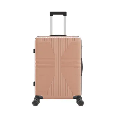 Front. Winado - 28" Hardshell Carry On Luggage with Spinner Wheels Lightweight PP Hardside Small Suitcase with Built-in Lock - Rose Gold.
