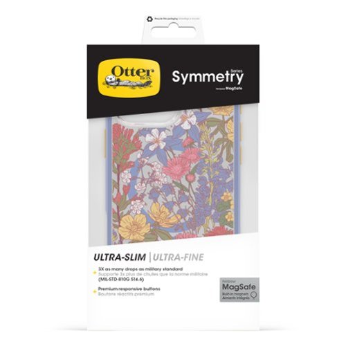 OtterBox Symmetry Series Hard Shell for MagSafe for Apple iPhone 16 Pro Max - Wildflowers GLOBAL SHIPPING