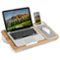 LapGear - Home Office Lap Desk (Fits up to 15.6" Laptop) - Oak Woodgrain-Front_Standard