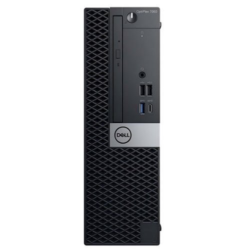 Dell - Refurbished Excellent - Optiplex 7060 SFF Desktop PC, Intel Core i7-8700 up to 4.6GHz, 32GB DDR4 RAM, 1TB NVMe SSD, Built-in WiFi, Win11Pro - Black-Front_Standard 