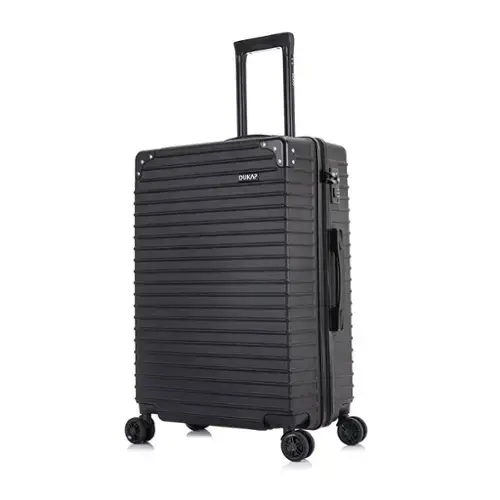 Front. DUKAP - Tour Lightweight Luggage Medium 24" - BLACK.