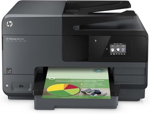  HP - Officejet Pro 8610 e-All-in-One Wireless Instant Ink Ready All-In-One Printer - Black