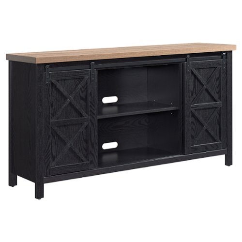 Camden&Wells - Elmwood TV Stand for Most TVs up to 65" - Black Grain/Golden Brown-Angle_Standard 