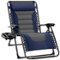 Best Choice Products - Oversized Padded Zero Gravity Chair, Folding Outdoor Patio Recliner w/ Side Tray - Navy/Gray-Front_Standard