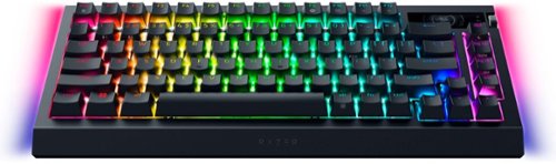 Razer BlackWidow V4 Pro 75% Wireless Orange Switch Gaming Keyboard with Hot-Swappable Design - Black BUY IN EUROPE