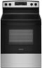 Amana - 4.8 Cu. Ft. Freestanding Electric Range with Extra-Large Oven Window - Stainless Steel-Front_Standard