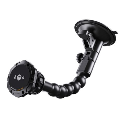 ToughTested - 15-Watt Python Wireless-Charge MagTough Glass Mount - Orange-Front_Standard 