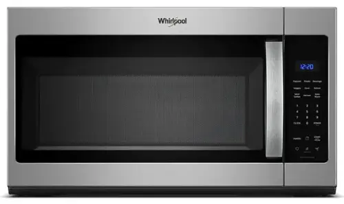 Whirlpool  
12:20  
Popcorn Potato Beverage Veggies Cook Reheat Melt/ Defrost Soften Keep Warm  
1 2 3 4 5 6 7 8 9 CLOCK 0 POWER CANCEL START +30 sec  
Sensor Technology
