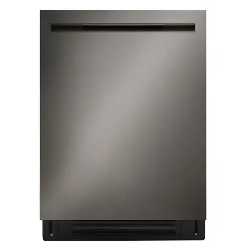 Front. LG - FlushFit 24" Top Control Smart Built-In Stainless Steel Tub Dishwasher with 3rd Rack, 1-Hour Wash & Dry Cycle and 42dBA - Black Stainless Steel.