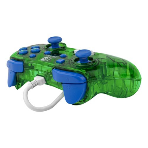 PDP Rock Candy™ Wired Controller: Nintendo Switch, Nintendo Switch (OLED Model) - Luigi Lime WORLDWIDE DELIVERY