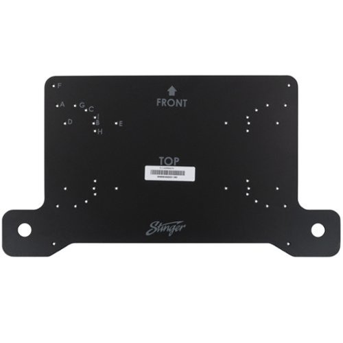 Stinger - Driver Side Under-Seat Amplifier Mounting Bracket for Select Jeep Wrangler JL and Gladiator JT Vehicles - Black