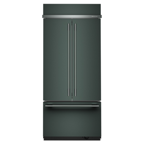 KitchenAid - 20.8 Cu. Ft. Built-In French Door Bottom Mount Refrigerator - Juniper
